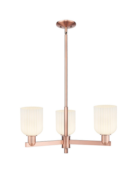 Innovations - 716-3CR-AC-G559-5GWH - Three Light Pendant - Arcadia - Antique Copper