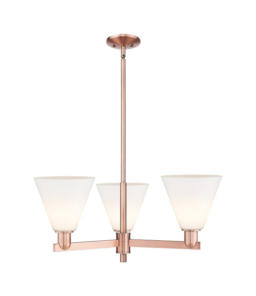 Innovations - 716-3CR-AC-GBC-81 - Three Light Pendant - Arcadia - Antique Copper