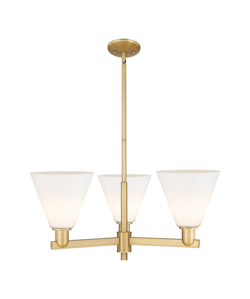 Innovations - 716-3CR-BB-GBC-81 - Three Light Pendant - Arcadia - Brushed Brass