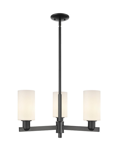 Innovations - 716-3CR-BK-G801 - Three Light Pendant - Arcadia - Matte Black