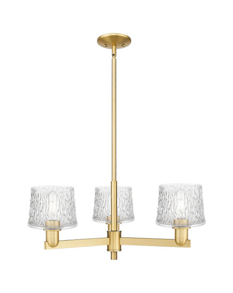 Innovations - 716-3CR-SG-G402 - Three Light Pendant - Arcadia - Satin Gold