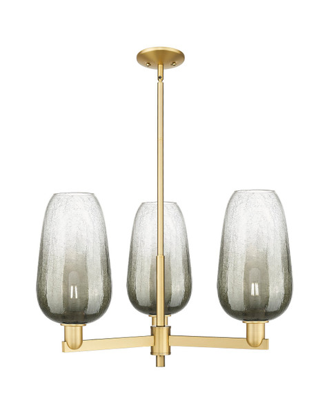 Innovations - 716-3CR-SG-G484-7SL - Three Light Pendant - Arcadia - Satin Gold