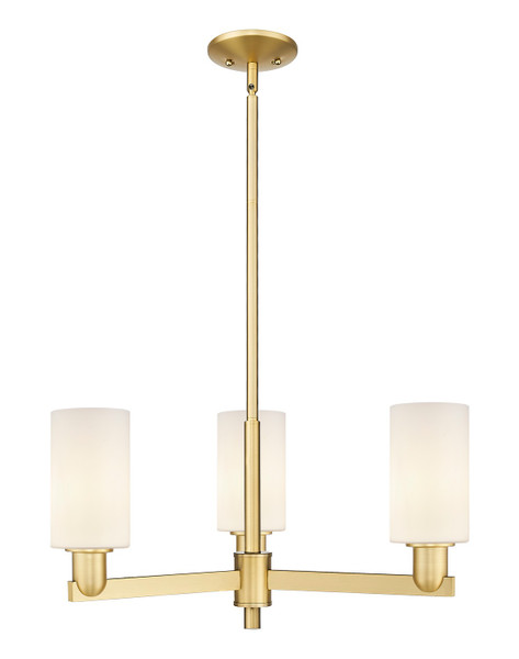 Innovations - 716-3CR-SG-G801 - Three Light Pendant - Arcadia - Satin Gold