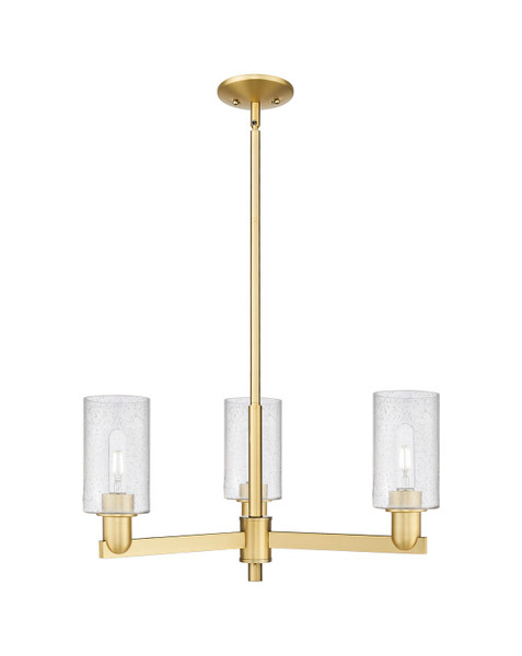 Innovations - 716-3CR-SG-G804 - Three Light Pendant - Arcadia - Satin Gold