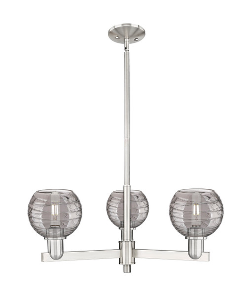 Innovations - 716-3CR-SN-G1213-6SM - Three Light Pendant - Arcadia - Satin Nickel
