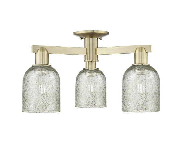 Innovations - 716-3F-AB-G259 - Three Light Semi-Flush Mount - Arcadia - Antique Brass