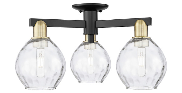 Innovations - 716-3F-BAB-G362 - Three Light Semi-Flush Mount - Arcadia - Black Antique Brass