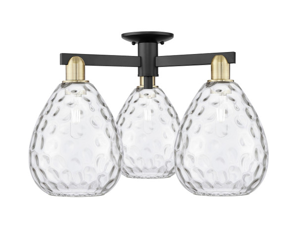 Innovations - 716-3F-BAB-G372 - Three Light Semi-Flush Mount - Arcadia - Black Antique Brass