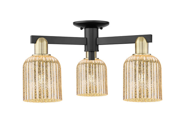 Innovations - 716-3F-BAB-G559-5ME - Three Light Semi-Flush Mount - Arcadia - Black Antique Brass