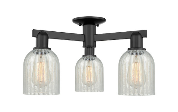 Innovations - 716-3F-BK-G2511 - Three Light Semi-Flush Mount - Arcadia - Matte Black
