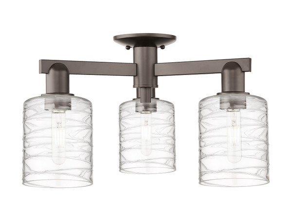 Innovations - 716-3F-OB-G1113 - Three Light Semi-Flush Mount - Arcadia - Oil Rubbed Bronze