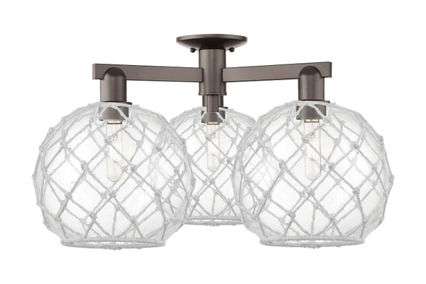 Innovations - 716-3F-OB-G122-10RW - Three Light Semi-Flush Mount - Arcadia - Oil Rubbed Bronze