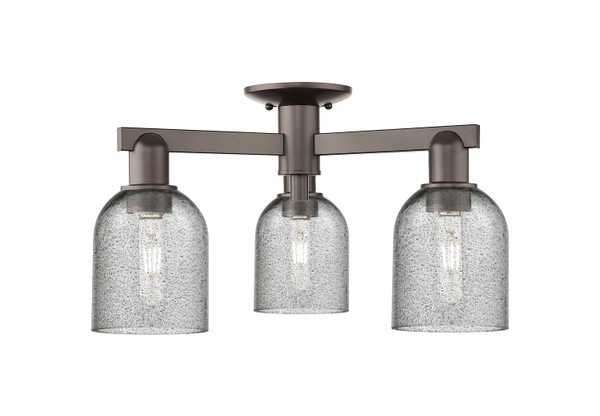 Innovations - 716-3F-OB-G257 - Three Light Semi-Flush Mount - Arcadia - Oil Rubbed Bronze