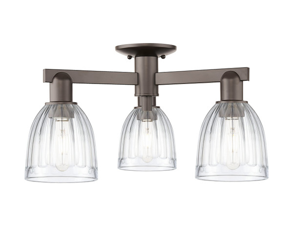 Innovations - 716-3F-OB-G442 - Three Light Semi-Flush Mount - Arcadia - Oil Rubbed Bronze