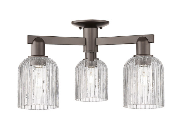 Innovations - 716-3F-OB-G559-5CL - Three Light Semi-Flush Mount - Arcadia - Oil Rubbed Bronze