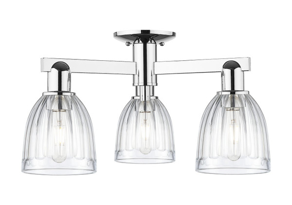 Innovations - 716-3F-PC-G442 - Three Light Semi-Flush Mount - Arcadia - Polished Chrome