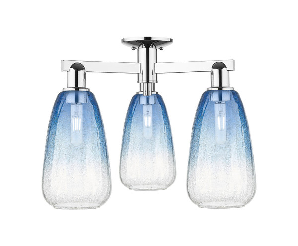 Innovations - 716-3F-PC-G480-6SB - Three Light Semi-Flush Mount - Arcadia - Polished Chrome