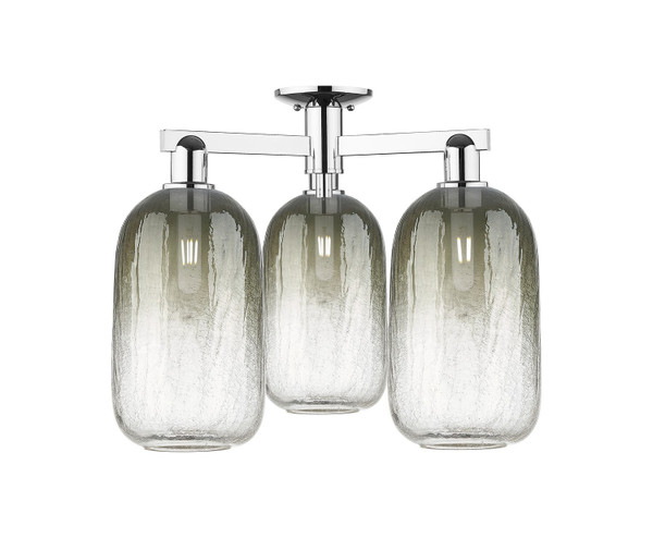 Innovations - 716-3F-PC-G482-7SL - Three Light Semi-Flush Mount - Arcadia - Polished Chrome