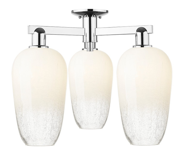 Innovations - 716-3F-PC-G484-7OP - Three Light Semi-Flush Mount - Arcadia - Polished Chrome