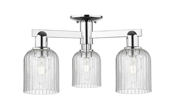 Innovations - 716-3F-PC-G559-5SDY - Three Light Semi-Flush Mount - Arcadia - Polished Chrome