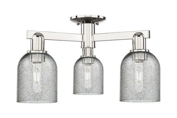 Innovations - 716-3F-PN-G257 - Three Light Semi-Flush Mount - Arcadia - Polished Nickel