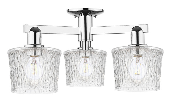 Innovations - 716-3F-PN-G402 - Three Light Semi-Flush Mount - Arcadia - Polished Nickel