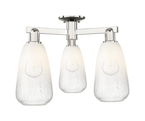 Innovations - 716-3F-PN-G480-6OP - Three Light Semi-Flush Mount - Arcadia - Polished Nickel
