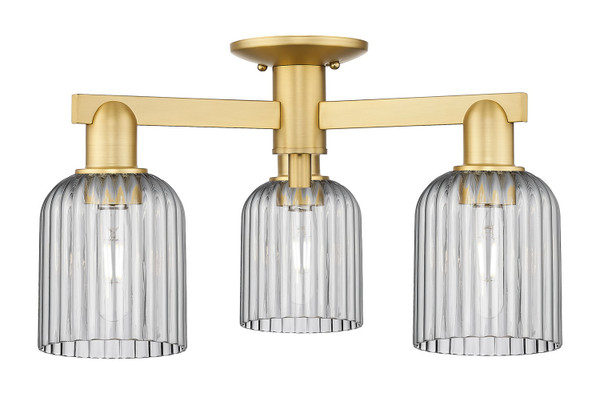 Innovations - 716-3F-SG-G559-5SM - Three Light Semi-Flush Mount - Arcadia - Satin Gold