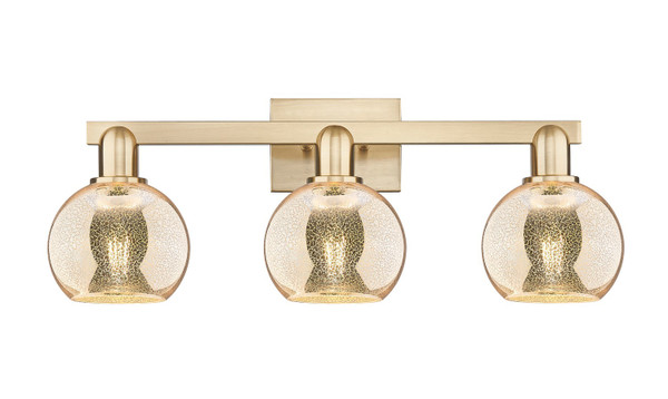 Innovations - 716-3W-CB-G128-6 - Three Light Bath Vanity - Arcadia - Champagne Bronze