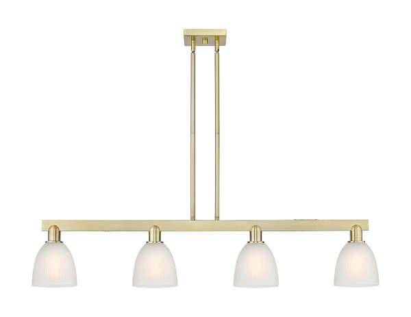 Innovations - 716-4I-AB-G381 - Four Light Island Pendant - Arcadia - Antique Brass