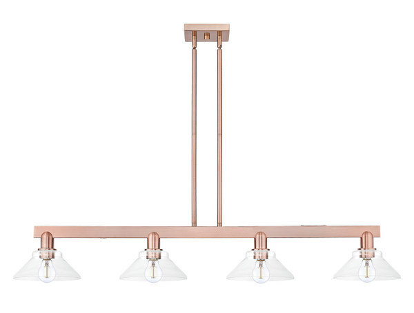 Innovations - 716-4I-AC-G132 - Four Light Island Pendant - Arcadia - Antique Copper