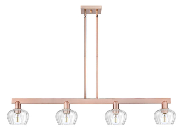 Innovations - 716-4I-AC-G92 - Four Light Island Pendant - Arcadia - Antique Copper