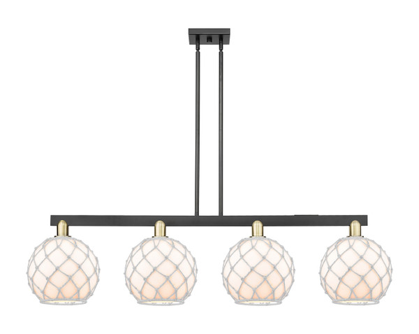 Innovations - 716-4I-BAB-G121-10RW - Four Light Island Pendant - Arcadia - Black Antique Brass