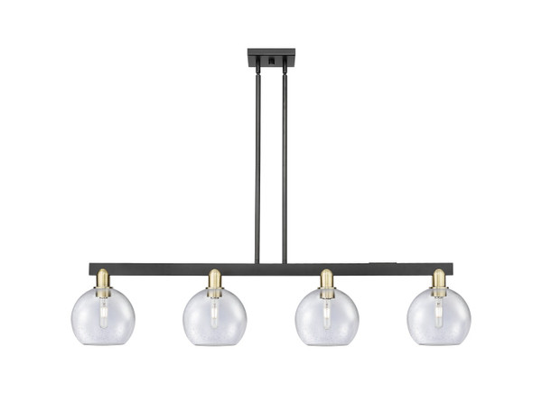 Innovations - 716-4I-BAB-G124-8 - Four Light Island Pendant - Arcadia - Black Antique Brass