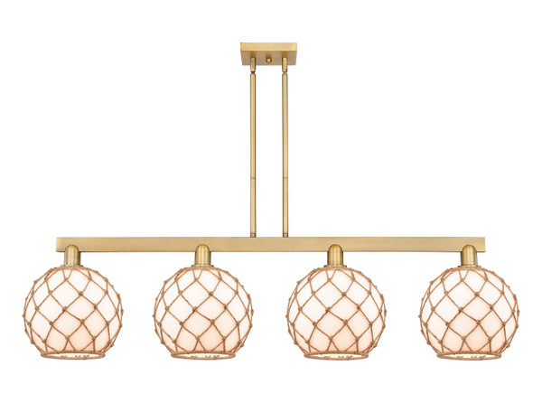 Innovations - 716-4I-BB-G121-10RB - Four Light Island Pendant - Arcadia - Brushed Brass