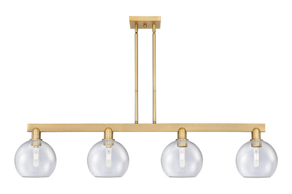 Innovations - 716-4I-BB-G124-8 - Four Light Island Pendant - Arcadia - Brushed Brass
