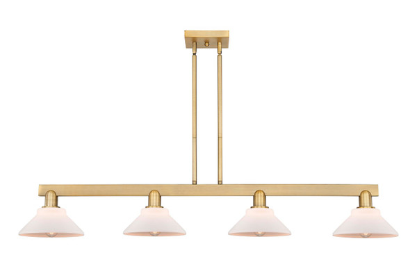 Innovations - 716-4I-BB-G131 - Four Light Island Pendant - Arcadia - Brushed Brass