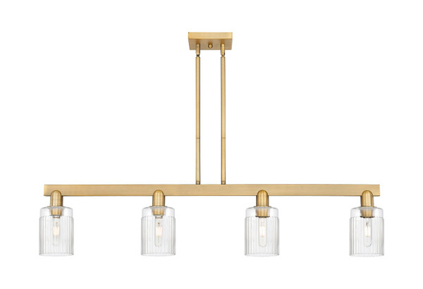 Innovations - 716-4I-BB-G342 - Four Light Island Pendant - Arcadia - Brushed Brass