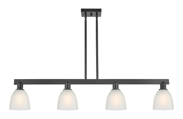 Innovations - 716-4I-BK-G381 - Four Light Island Pendant - Arcadia - Matte Black
