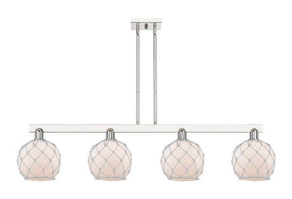 Innovations - 716-4I-PN-G121-8RW - Four Light Island Pendant - Arcadia - Polished Nickel