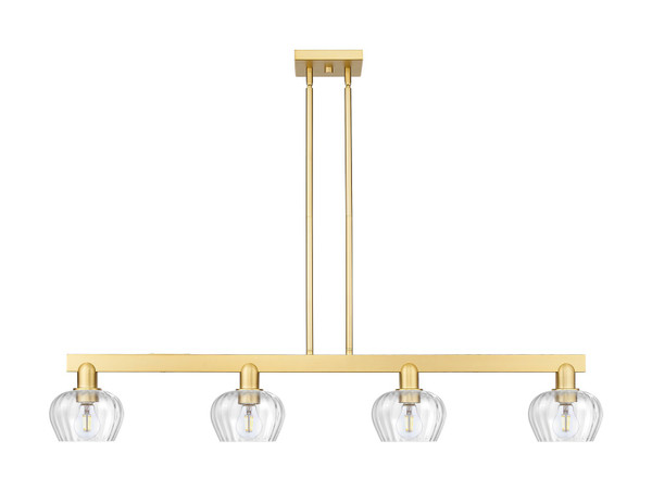 Innovations - 716-4I-SG-G92 - Four Light Island Pendant - Arcadia - Satin Gold