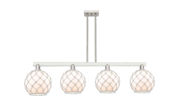 Innovations - 716-4I-SN-G121-10RW - Four Light Island Pendant - Arcadia - Brushed Satin Nickel