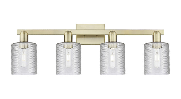 Innovations - 716-4W-AB-G112 - Four Light Bath Vanity - Arcadia - Antique Brass