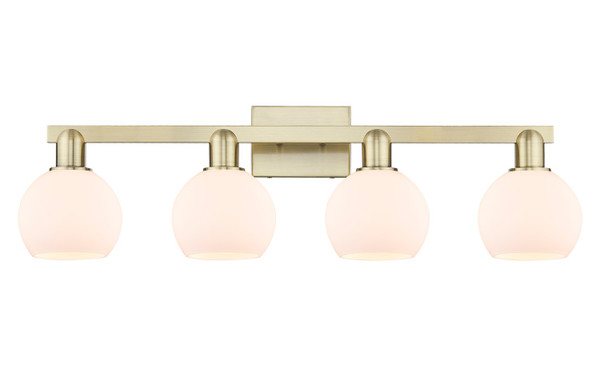 Innovations - 716-4W-AB-G121-6 - Four Light Bath Vanity - Arcadia - Antique Brass