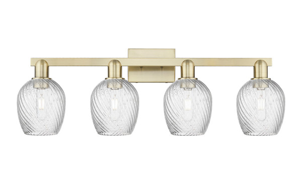 Innovations - 716-4W-AB-G292 - Four Light Bath Vanity - Arcadia - Antique Brass