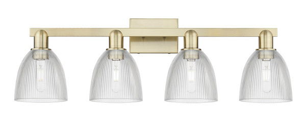Innovations - 716-4W-AB-G382 - Four Light Bath Vanity - Arcadia - Antique Brass