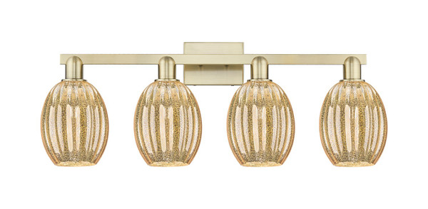 Innovations - 716-4W-AB-G459-6ME - Four Light Bath Vanity - Arcadia - Antique Brass