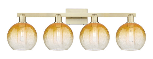 Innovations - 716-4W-AB-G483-8AM - Four Light Bath Vanity - Arcadia - Antique Brass
