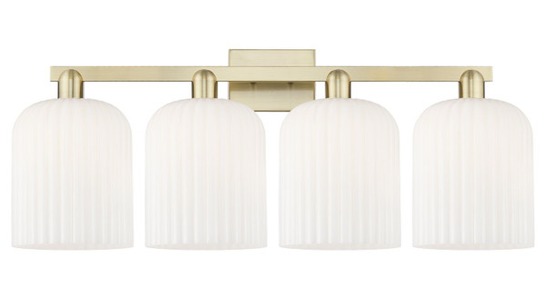 Innovations - 716-4W-AB-G559-8GWH - Four Light Bath Vanity - Arcadia - Antique Brass