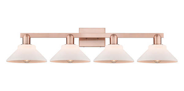 Innovations - 716-4W-AC-G131 - Four Light Bath Vanity - Arcadia - Antique Copper